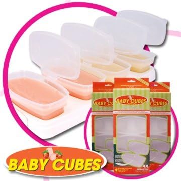 4oz. Baby Cube Baby Food Containers BPA Free (2 Pack)