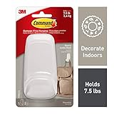 Command Hook, 1 hook, 2 strips, Holds 7.5 lbs (17088Q-ES)