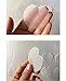 100 Pieces Single Hole Round Spacer Template by Teemico, Heat Shield Guards for Hair Extension Bonding, Round Circular and Single Hole, Clear Fusion Glue Protector Templates