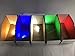 Lot of 5-1x4 Brick Down Lights – 5 Colors (White LED, Red LED, Blue LED, Green LED, Yellow LED), Compatible with Major Brick Brands