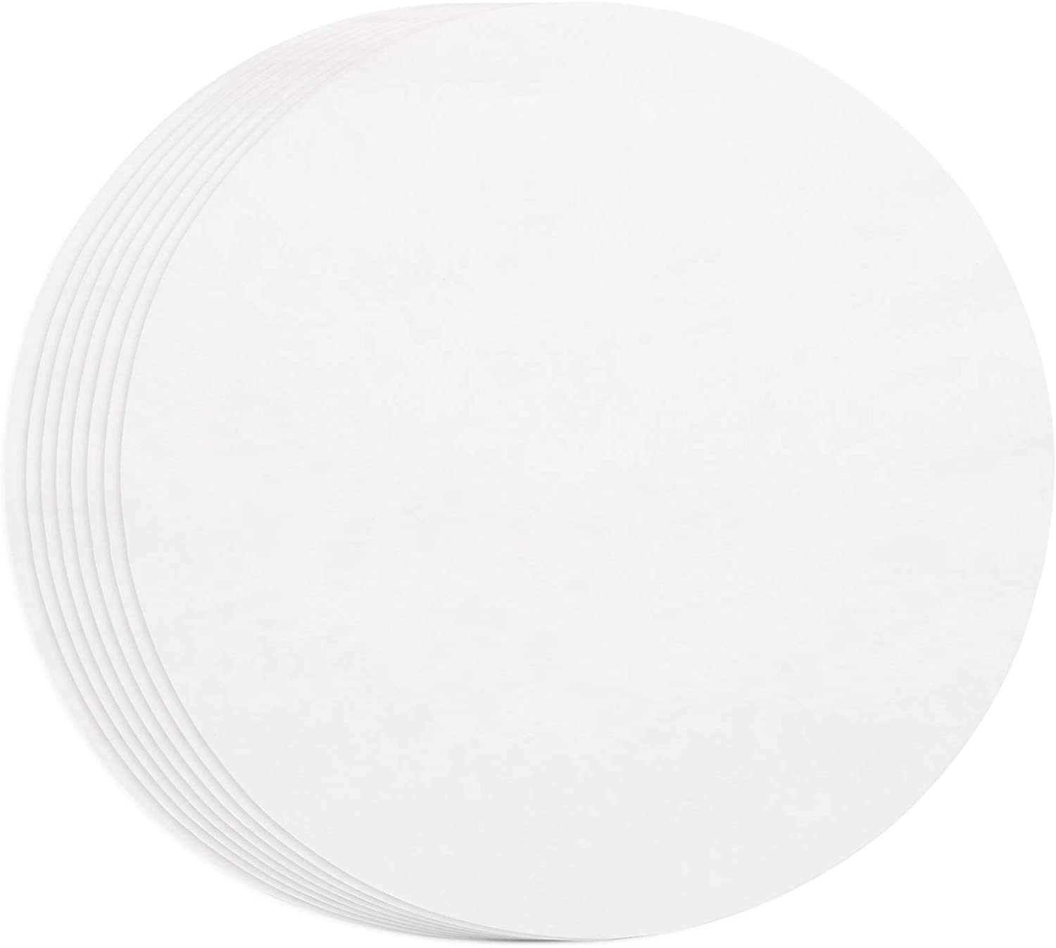 Voarge Pack of 500 Wax Paper 11 cm Diameter Burger Paper Baking Paper Patty Paper for Perfect Burgers, Hamburgers, Cheeseburgers, Meatballs, Patties, Press, Grill, Non-Stick Coating, Greaseproof