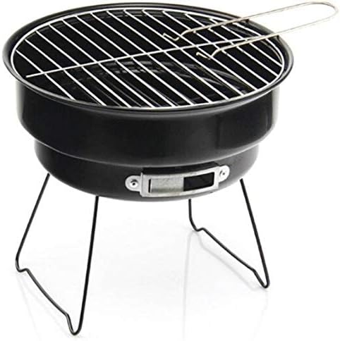 Myfizi Small Portable Charcoal Barbeque Mini Grill with Cooler and Carrybag Perfect for Camping or Outdoor Cooking and Tailgating