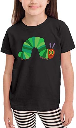 The Very Hungry Caterpillar Children's Cotton Black Short Sleeve T-Shirt for Girl