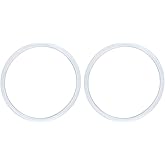 2Pcs Pressure Cooker Gasket Silicone Pressure Canner Sealing Ring 22cm | Clear Replacement, Food-Grade Silicone, Easy to Clean, Convenient to Install, Diameter of 22cm/8.66in