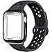 NUKELOLO Compatible for Apple Watch Band with Case 38MM 42MM 40MM 44MM,Dual-Color Soft Silicone Sport Wristband and TPU Case for iWatch Series 4/3/2/1