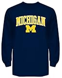 Michigan Wolverines Long Sleeve T Shirt Navy