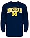 Michigan Wolverines Long Sleeve T Shirt Navy