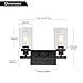 MELUCEE 2-Light 14 Inch Black Wall Sconce Industrial Vintage with Clear Glass Shade and Metal Base, Bathroom Vanity Lights Hallway Light Fixture Sconces Wall Lighting (Patent No.: US D963914 S)
