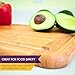 Pratico Kitchen Large Bamboo Cutting Board and Serving Tray with Juice Groove, 18 x 12 inch