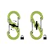 Nite Ize S-Biner MicroLock Polycarbonate - 2 Pack - Lime