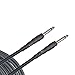 D'Addario Accessories Speaker Cable - Shielded for Noise Reduction - 1/4 Inch Male to 1/4 Inch Male - Classic Series - Classic Series/76.2 MM - Straight Ends - 1 Pack