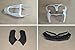 Wotefusi Brand New Motorcycle ABS Plastic Unpainted Polished Needed Injection Mold Bodywork Fairing Kit Set For Kawasaki Ninja ZR6R ZX-6R 636 2000 2001 2002 ZZR600 White Base Color
