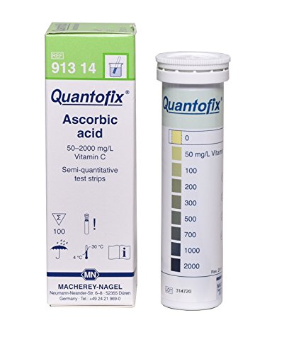 Quantofix 1110111 Ascorbic Acid Test Stick, 6 mm x 95 mm (Pack of 100)