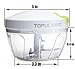 TOPULORS Manual Food Chopper Hand-Powered Food Chopper Compact Handheld Onion Chopper, Garlic Squeezer, Ginger Slicer, Pepper Cut, Herbs Chop, Cheeses Chopper Masher