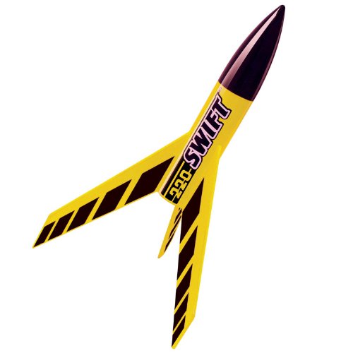 Estes 0810 220 Swift Rocket-Building Kit, Intermediate Flying-Rocket-Model Kit for Ages 10+