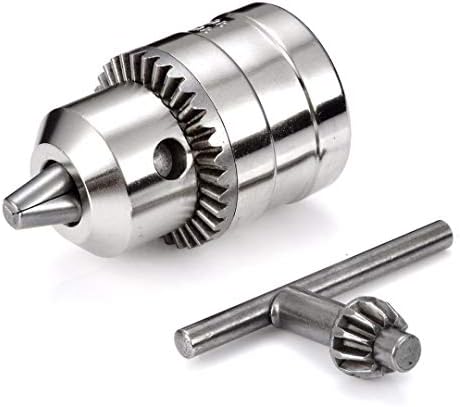 MEIZXIU 1pc 3/8-24UNF Electric Drill Bit Clamp Fixture Chuck 1.5-10mm with SDS Adaptor and Key for Power Tool
