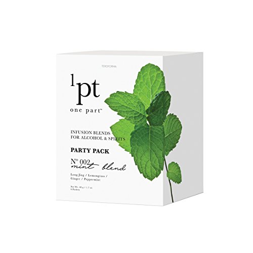 Teroforma 1PT Infusion Blends - Spirit & Alcohol Flavor Infuser Packets for Home Infusion, Party Pack 48g (Mint)
