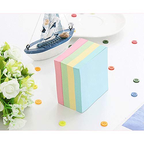 Self-Stick Notes,Sticky Notes, Colorful Bookmark, 3 in x 3 in, 100 Sheets per pad, 8Pads/Pack