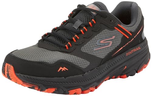 Skechers Men's Go Run Trail Altitude 2.0-Marble Rock 3.0 Sneaker, Black/Orange,…