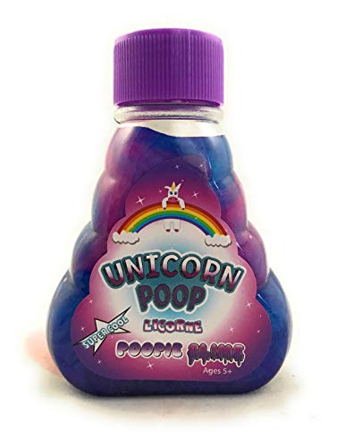 GWhiz Unicorn Rainbow Slime Poop for Girls Kids Boys Shiny Glitter Sparkle Pooping Girly Fluffy Cloud premade Unicorns