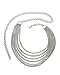 NYfashion101 Trendy Belly Chain Belt w/ Multi Link Chains & Loop IBT1005-Silver