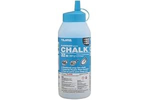 Tajima Marking Chalk - Dark White 32 oz (907g) Semi Permanent Snap-Line Dye with Durable Bottle & Easy-Fill Nozzle - PLC3-DW9