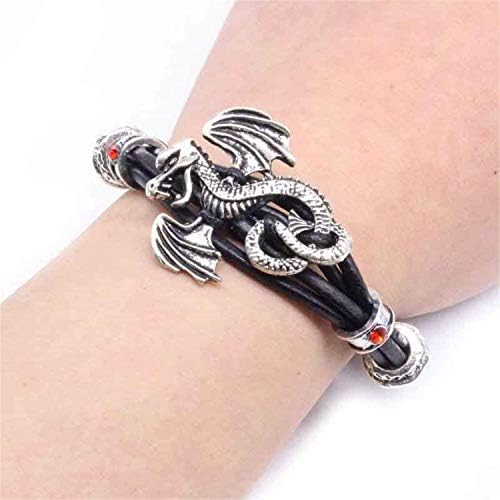 Classic Leather Rope Men Dragon Bracelet Adjustable Vintage Bracelets & Bangles Fashion Jewelry Mens Gift