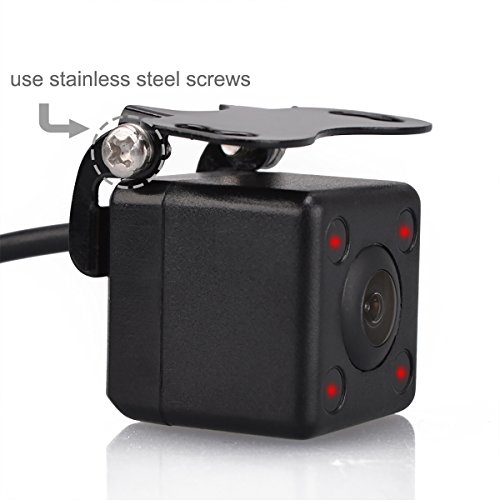 Sincere Gizzsh Waterproof Universal Vehicle Reverse Back Rear View Camera with 4 Night Vision IR LED Lights-93003