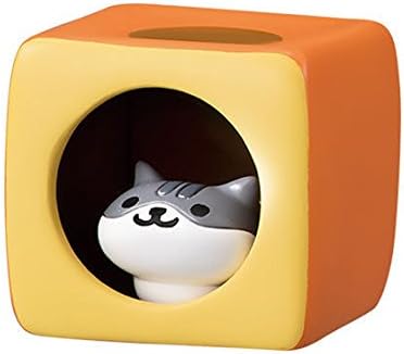 Gashapon Neko Atsume: Kitty Collector: Desktop Figures Part 3 - Shirosaba-san & Orange cube