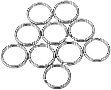 Amazon Co Jp ステンレス キーリング 平キーリング キーホルダーリング キーチェーン Diy キーリングアクセサリー 10個入 シューズ バッグ