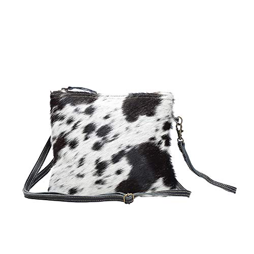 Myra Bag White & Black Cowhide Shade Bag S-1172