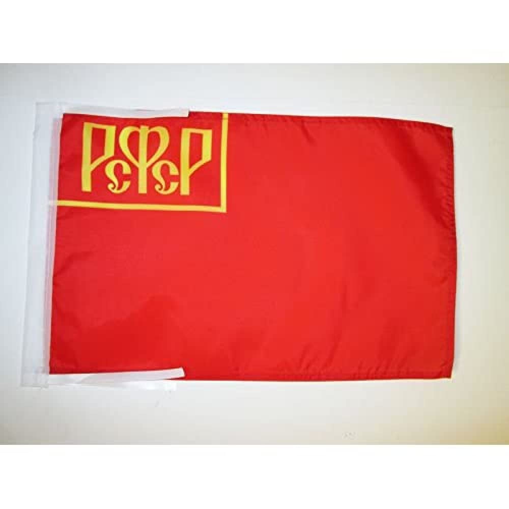AZ FLAG Russian Soviet Federative Socialist Republic 1918-1925 Flag 18'' x 12'' cords - Soviet Russia RSFSR SMALL flags 30 x 45cm - Banner 18x12 in