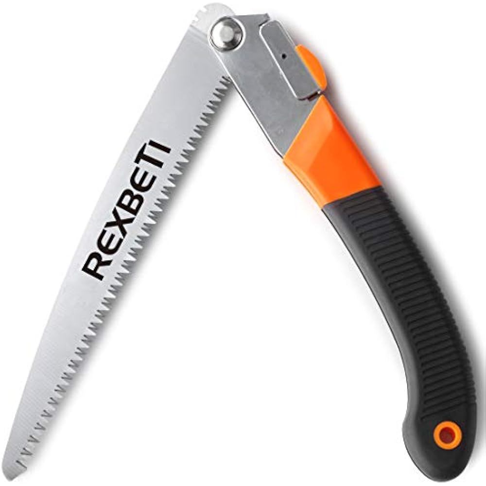 Folding Saw, Heavy Duty Extra Long 11 Inch Hand For Wood Camping, Dry