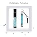 Techkey Jewelry Crystal USB Flash Drive for Girls, with 2 in 1 Anti Dust Plug + Stylus Pen for Touch Screens Set, Photo Frame Gift Packaging, 16GB, Azure