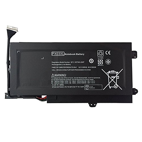 Batterymarket laptop battery px03xl (11.25v 50wh) for h…