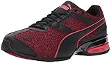PUMA Men's Tazon 6 Knit Sneaker, Black-Toreador,10 M US