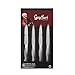 Guy Fieri Signature 4-Piece Stainless Steel Steak Knife Set (4-1/2-Inch, Black)