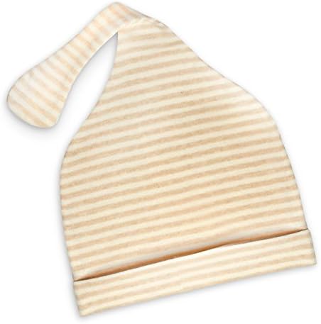 Coney Island Cotton Newborn Baby Boy &amp; Girl Beanie Hat-100% Finest Quality Stretchy &amp; Soft Cotton Cap-Keeps Your Baby Warm &amp; Comfortable-Beige Unisex Design