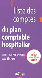 Liste des comptes du plan comptable hospitalier