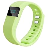 Lookatool Smart Wrist Band Sleep Sports Fitness Activity Tracker Pedometer Bracelet Watch (Green)