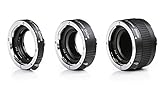 MOVO PRO CHROME 3-Piece AF Macro Extension Tube Set