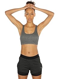 Sujetador deportivo para dama, con tirantes, acolchado, para yoga, correr, fitness, atletismo