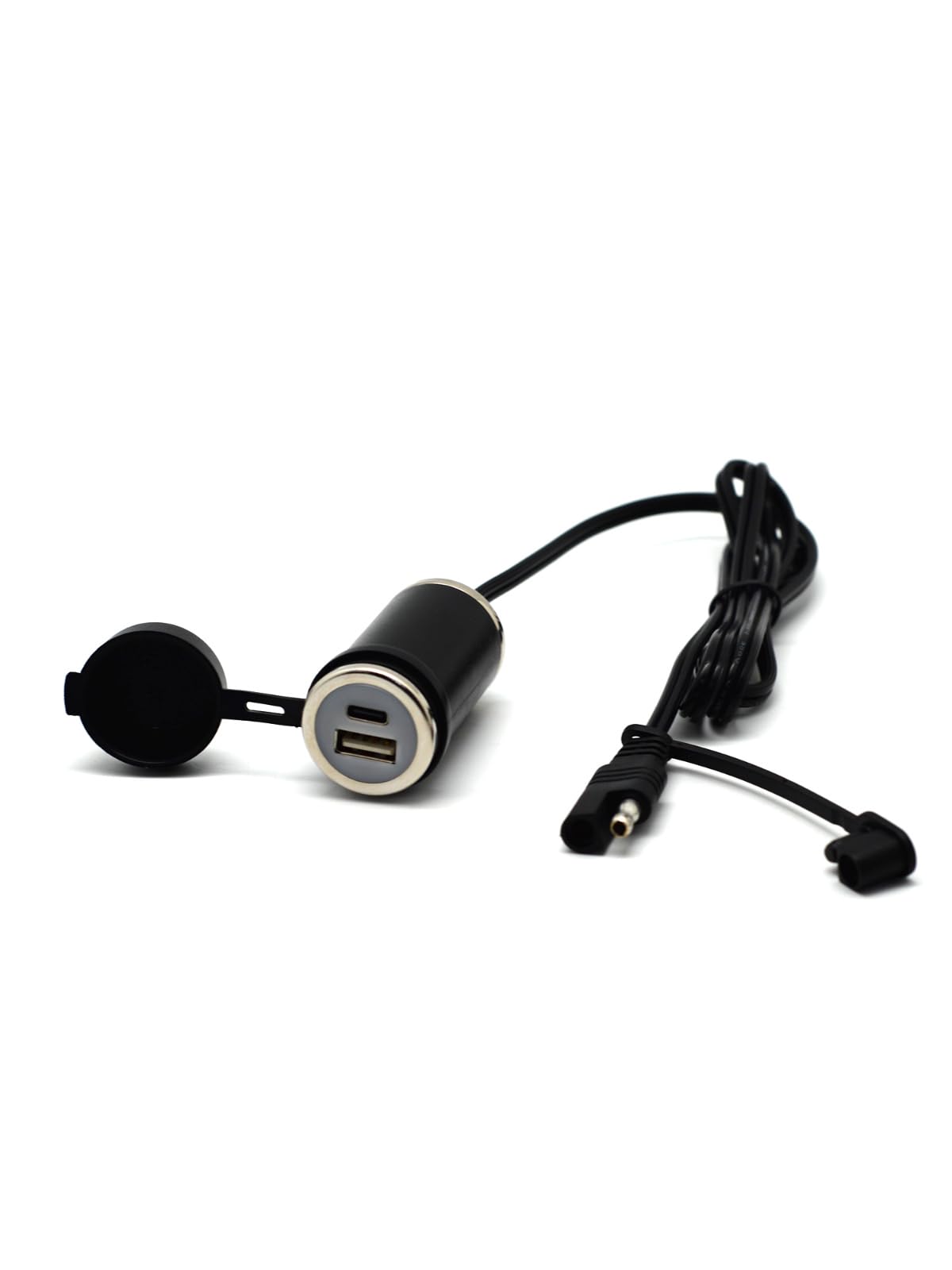 Cliff Top SAE USB Charger SAE USB C Waterproof Motorcycle USB Phone Charger Adapter 36W PD USB-C and QC 3.0 Cable Extension