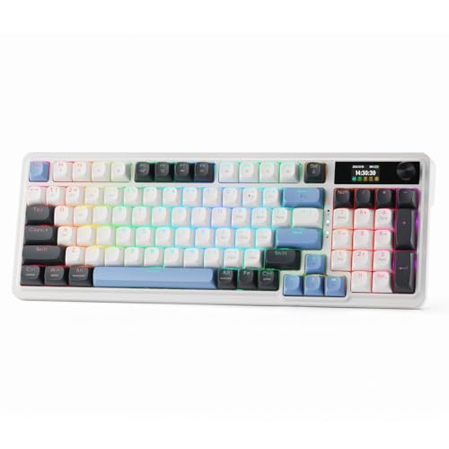 Redragon K719 Gasket RGB Tastatur 95 Tasten TFT Display Drehknopf