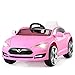 Costzon Kids Ride On Car, 6V Battery Powered Electric Vehicle with 2.4 GHZ Remote Control, Safety Belt, Led Headlights, Horn, Music, Volume Control (Pink)