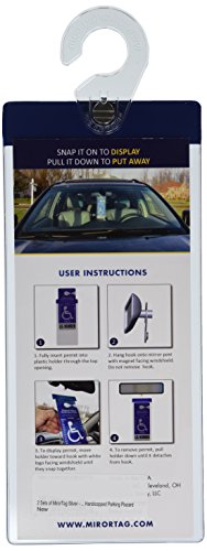 2 Sets of MirorTag Silver - A Novel Way to Protect, Display & Put Away a Handicapped Parking Placard