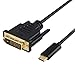 CableCreation USB C to DVI Cable 6 FT, USB Type C to DVI Cord, Compatible with MacBook Pro 2019/2018, Surface Book 2, Pixel, XPS 13/15, Yoga 920/910, Galaxy S22, S10+,Surface Pro