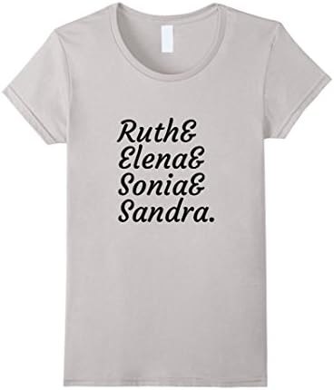 Womens RBG Women Supreme Court Dissent Feminist Political T Shirt XL Silver
