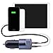 iPhone Car Charger - Car Charger iPhone 8/8 Plus - iPhone X Car Charger - Car Charger iPhone 7/7 Plus - Car Charger iPhone 6/6s Plus - 3.1A Dual Port USB two Lightning Cable Zinc Alloyed (black/white)