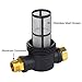 CREEXEON Sediment Filter Attachment Line Water Hose Filter with 100 mesh Stainless Mesh Screen,2Pcs O-Rings &2Pcs Gaskets,for Garden Hose Pressure Washer inlet RV Camping Car Wash Water Hose